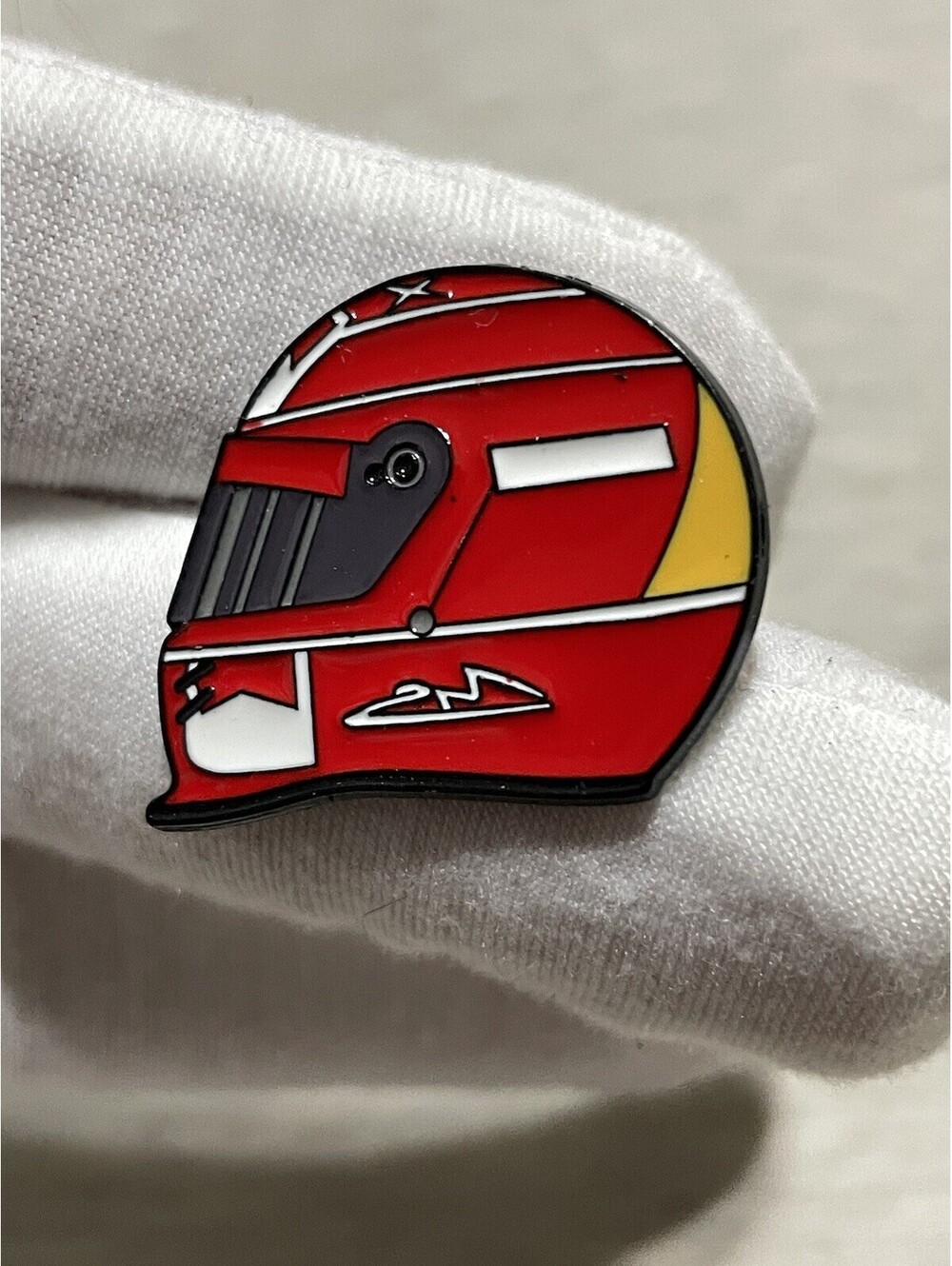 Michael Schumacher Helmet Pin Brooch F1 Formula1 Custom